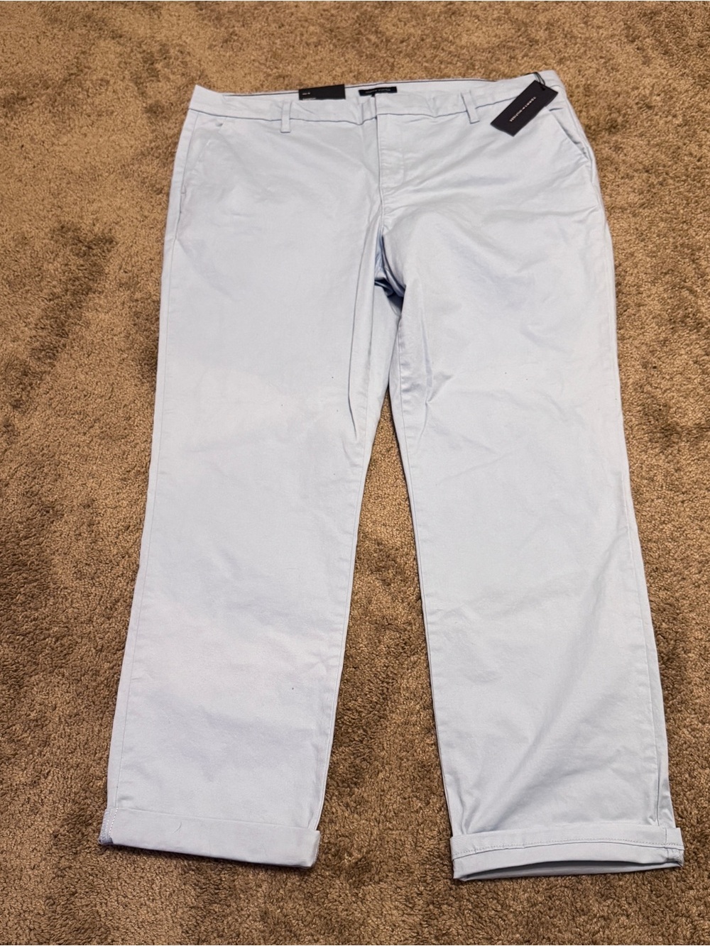 Tommy Hilfiger Hampton Heritage Chino Pants Womens 16 Blue Straight Leg Pockets